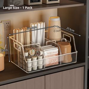 QIOEROUL | Multi-Compartment Disposable Cup Holder Rack