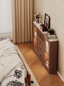 Ultra-Thin Bedroom Wall Storage Cabinet
