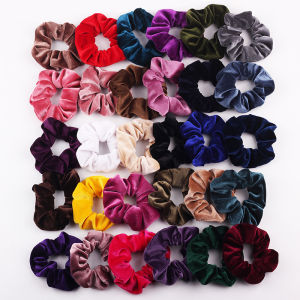 Darling High Elasticity Simple Velvet Hair Ties Girls Hair Accessories Headbands Sweet Style Fashionable Hair Bands