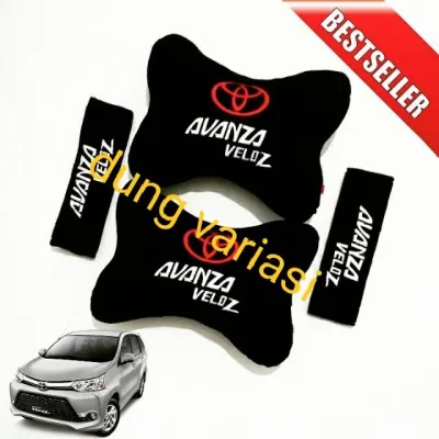 Bantal Veloz 2 in 1 sandaran leher avanza veloz headrest car set