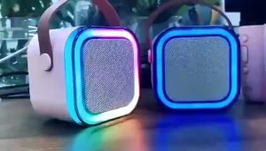Mini Karaoke Wireless Audio Speaker Bluetooth Microphone Portable Home KTV Karaoke Machine RGB