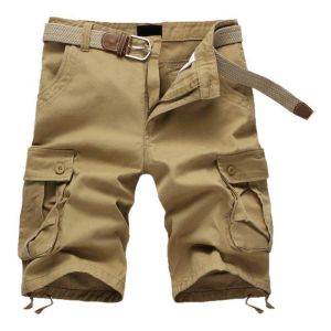 HUNTGOLD | Lightweight Cotton Multi-pocket Five-divided Cargo Shorts