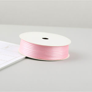 2mm Ribbon Balloon Thin Volume Satin Ribbon Colorful Rope Ribbon Double-Sided Ribbon Decoration DIY Packaging Hair Accessories
