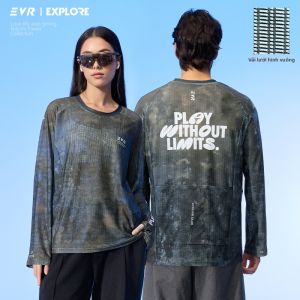evr | Áo Thun Dài Tay Chống Mồ Hôi Khô Nhanh Cho Đạp Xe