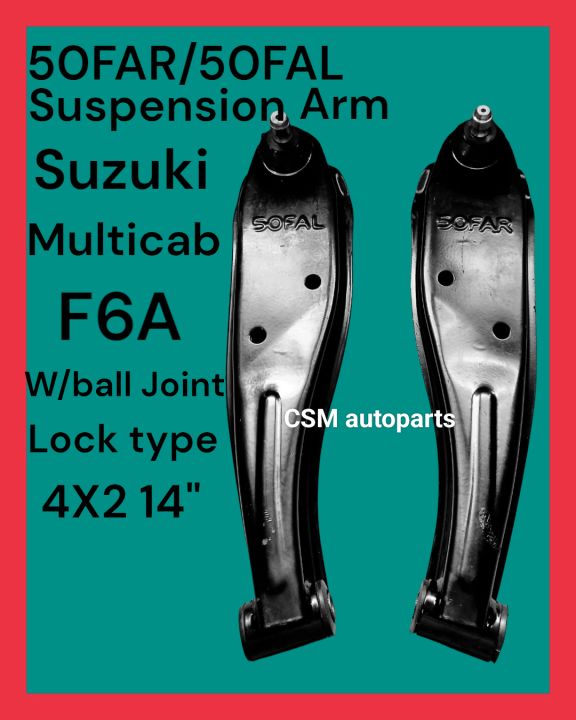50FAR/50FAL Suzuki multicab f6a Suspension Arm w/Ball joint Lock type