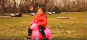 Inflatable bouncing horse donkey Bounce toys with music Childrens outdoor toys HEIM
