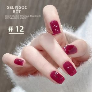 1 Chai Sơn Gel Móng Tay WS Jelly Jade Màu Hồng Nude 10ml Hồng Tự Nhiên Đỏ Hồng LED UV Tẩy Được Dùng Cho Làm Móng Tại Nhà Và Salon