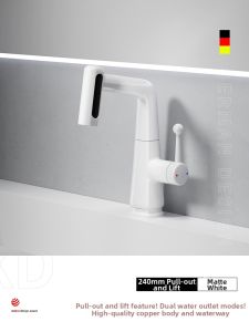 DXD | Elevating & Extending Sink Faucet Waterfall Spray