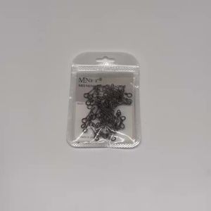 Topranc 100/102Pcs Fishing Swivels Rolling Swivels Rings Fishhooks Lure Connector for Fishing Accessories