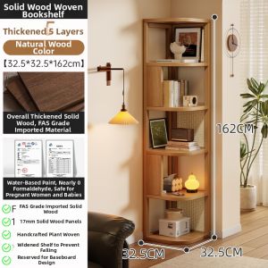 ZHUSHANXIA | Vintage Style Corner Shelving Unit Triangular