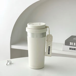 Stylish Insulated Cold & Hot Beverage Cup Dual-use for Sipping and Straw Stainless Steel Tumbler
