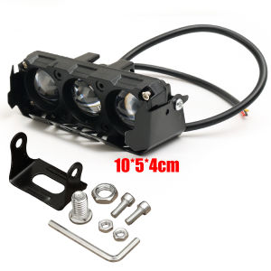 Motorcycle LED Spot Light Dual Color Hi/Low Beam Fog Lamps for Car Trucks SUV UTV 12V 24V Mini Lens Headlight Driving Light