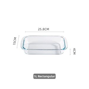 Heat-resistant Oven and Microwave Safe Glass Baking Dish Rectangle