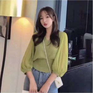 TM 8663 Blouse Rajut korean import