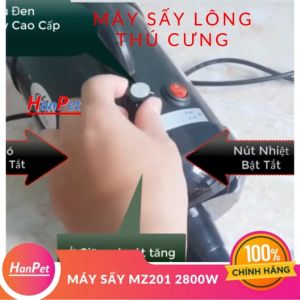 Hanpet - Bảo hành 6 tháng (3 loại) BS2400 & SMART MZ201 Máy sấy lông chó mèo chuyên dụng phòng khám chó mèo thú cưng