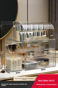 WEIAI | Acrylic Cosmetic Organizer Dustproof Large Capacity