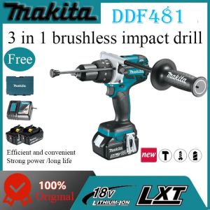 【PROMO】DDF481 Brushless Impact Driver 18V Cordless Drill | 2-Speed Control 150N.m Torque 3-in-1 Screwdriver (Malaysia Stock)