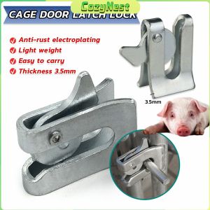 C.N. Galvanized Door Lock for Pig Pens Automatic Cage Door Latch Lock for Pigs Cage