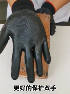 MSW 12 Pairs Work Gloves Sarung Tangan Kerja Nitrile Coated Anti Slip Oil Resistant Tahan Lasak Industri