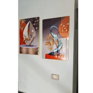 Bộ 3 Tranh treo cầu thang Phong Thủy Tráng Gương – Decor Thuận buồm xuôi gió mã đáo thành công Hút may mắn tài lộc