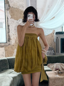Vintage Elegant Strapless Dress