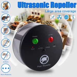 House Life Ultrasonic Repellent Rodents Mice Repeller 360° Mouse Repellent Pest Control Mouse Chaser Blocker Repellent Deterrent with Pressure Wave & Ultrasonic Sound for Indoor Use