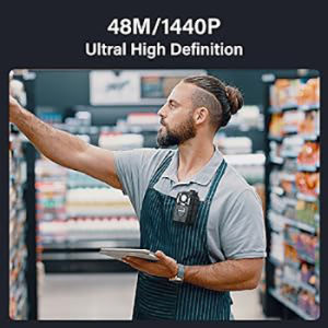 BOBLOV เครื่องบันทึกวีดีโอตัวกล้อง KJ25 Body Camera HD 1080P 512GB กล้องตำรวจถ่ายวิดีโอ13ชั่วโมงกล้องบอดี้แคมพร้อมกล้องแอคชั่นแคมเมราหาตำแหน่งการมองเห็นได้ในเวลากลางคืนแดงสำหรับเดินป่าเดินฝ่ายบังคับใช้กฎหมาย