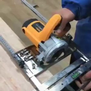 Saw Guide Rail for 4/5/7" Circular Saw – Multi-Function Edge Guide for Trimming Routing & Cutting