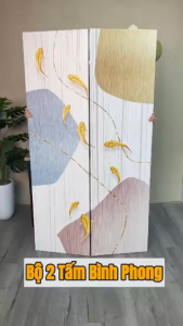 Vách ngăn che phòng in hoạ tiết 3D hình cá chép may mắn thương hiệu IGA - GP407