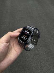 Ice Shelf Integrated Protective Shell Apple Watch10 Band Case Transparent Ultra Silica Gel Apple WatchiWatch Band Strap