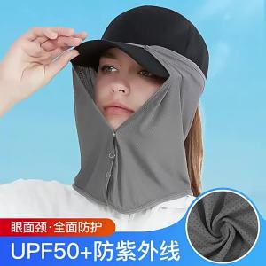 WRELS | Summer Sunsahde Face Cover Sun Protection UPF 50+ Cycling Fishing Visor Headwear Cooling Quick Drying Breathable Sunscreen Mask