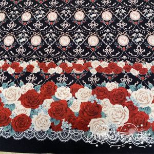 ชุดเดรส DIY ลายดอกกุหลาบ ลายผนังดอกไม้ ชุดเดรส Lolita ทำมือ ผ้าฝ้ายโพลีเอสเตอร์ แหล่งกำเนิด จีนแผ่นดินใหญ่ ชุดเดรสผู้หญิง