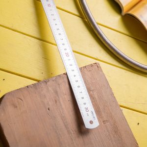 Deli Tools Penggaris Besi / Metal Rules 30 CM Kokoh DL80XX