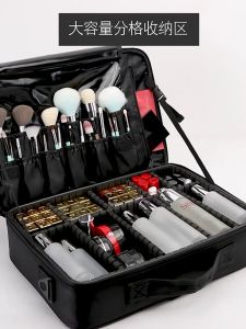 Lớn 3 Lớp Hộp Đựng Mỹ Phẩm Vải Oxford Chống Thấm Nước Hình Xăm/Làm Móng Tay/Trang Điểm Hộp Dụng Cụ Đồ Lót Du Lịch Hộp Bảo Quản