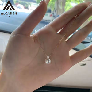 Classic Fashion Shine Zircon Higt Quality Pearl Pendant Necklace For Women Temperament Luxury 18K Necklace Trendy Girl Jewelry