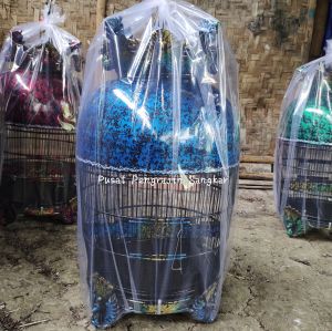 SANGKAR BURUNG MAHKOTA MERAK FIBER ABSTRAK KANDANG PERKUTUT MINIMALIS MODERN
