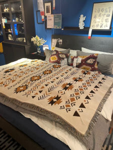 Foreign Trade Bohemian Ethnic Style Blanket Shawl Cover Blanket Bed Towel B & B Decoration Sofa Cover Outdoor Camping Blanket