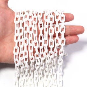 10pcs/lot 50cm Colorful Acrylic Chains Square Bulk Link Chains For Jewelry Making Connector DIY Phone Chain Bags Accessories