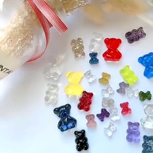 Bear Manicure Color Card Nail Polish Glue Color Display Nail Chip Bear Pattern Color Card 指甲油胶颜色展示甲片小熊打版色卡