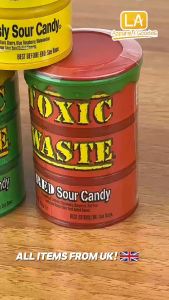 Toxic Waste Drum Hazardously Extreme Sour Candy from UK