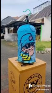 KERODONG FULL PRINTING SANGKAR LOVEBIRD - MONKEY STYLE