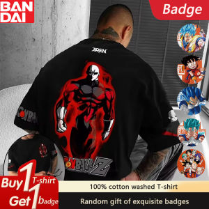 Dragon Ball Anime Jiren Double-sided Printed T-shirt Summer Pure Cotton Mens and Womens Plus Size Loose Casual Short Sleeved