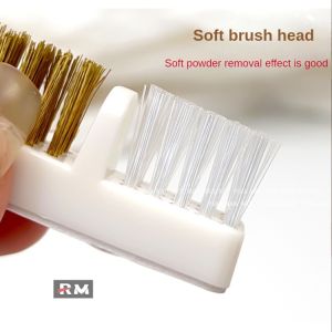 Manicure grinding head cleaning brush Copper wire small brush Self-adhesive Tungsten steel ceramic grinding head dust brush Electric nail machine grinding head cleaner
