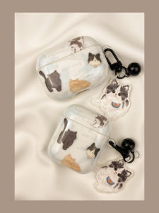 Korean Style Star Cat Illustration AirPods pro Protective Case Wireless Bluetooth  Earphone Soft Shell Second Generation