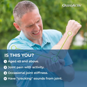Osteoactiv 3in1 Joint Support Formula Powder 30 Sachets | Glucosamine Supplement for Joint Health