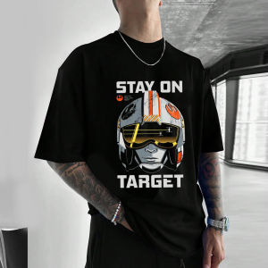 เสื้อยืดลายสตาร์วอร์สสำหรับผู้ชายและผู้หญิง แฟชั่นฤดูร้อน สไตล์ Y2K ผ้าฝ้าย แขนสั้น เสื้อยืดลำลอง สตรีทแวร์ ลายอนิเมะ เสื้อผ้าแฟนคลับ