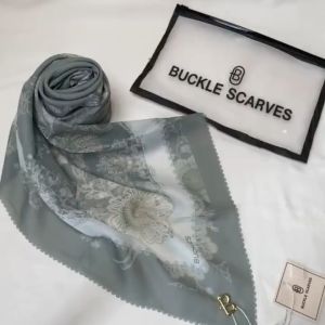 10 Pcs Hijab Segi Empat Buckle Scarves Motif Voal Laser Cut Packing Pouch Metal Logo By Azara