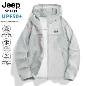 JEEP SPIRIT | Áo Khoác Thoáng Khí Chống UV Hút Ẩm Nhanh Cảm Giác Mát Mẻ