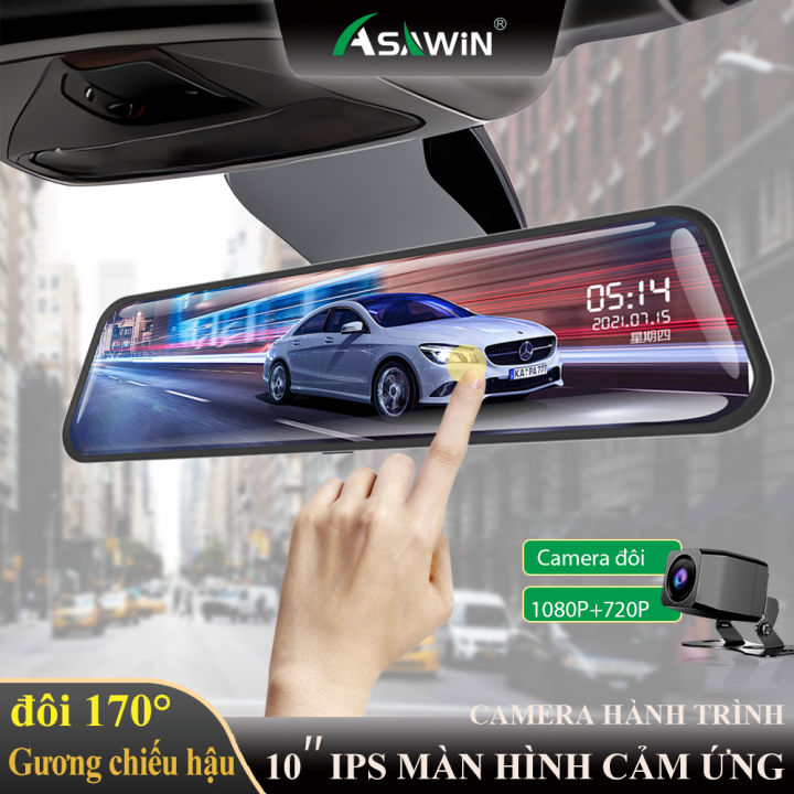 Camera hành trình Asawin H5L 10 Trong gương chiếu hậu Camera xe hơi Xe ...