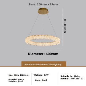DGY | Eye-protective Luxury Circular Chandelier